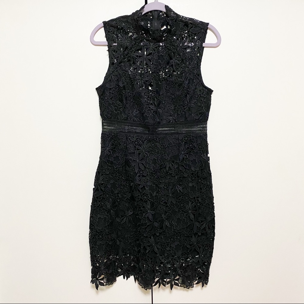 Bardot Paris Black Lace Dress sz 8